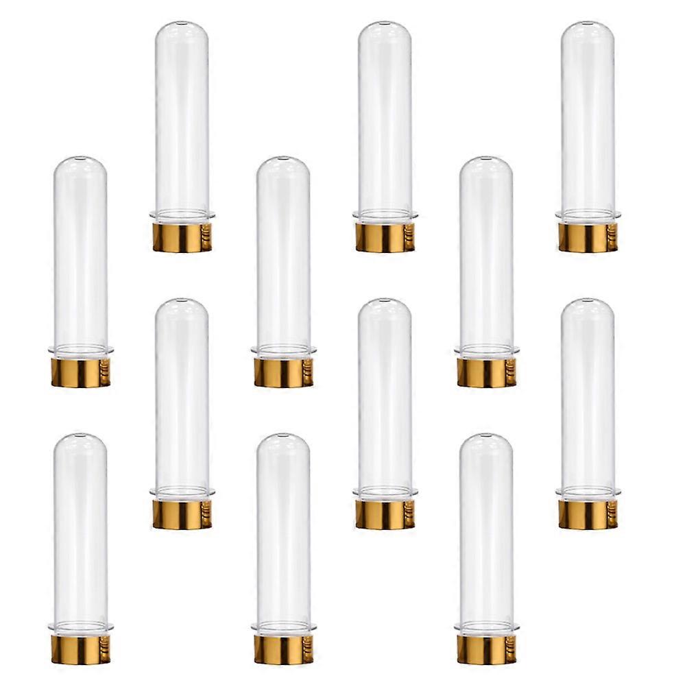 Golden Tubes for Home Use 12 Pieces 40ml Each and Reusable Storage Bottles
