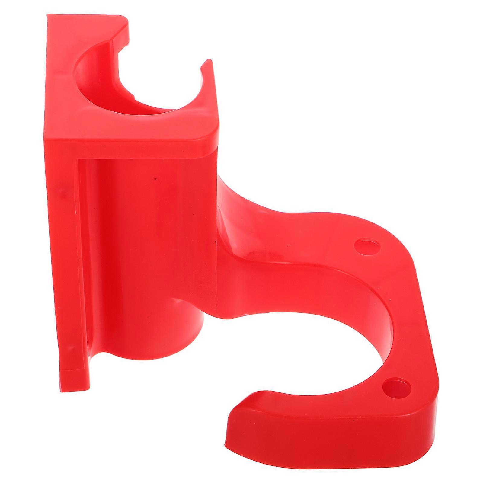 Wall Mount Pressure Washer Holder for Car Red PP Material Multifunctional Design Easy Installation