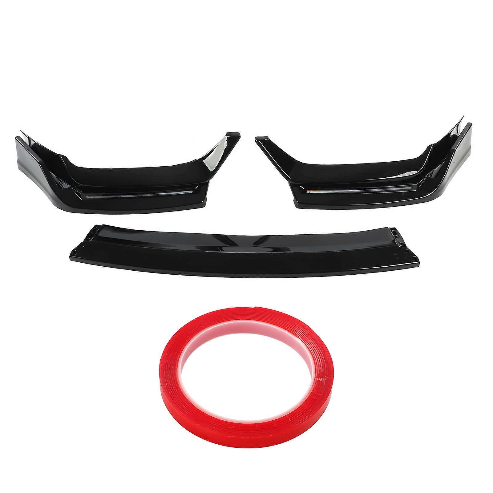 Bumper diffuser protector for Civic coupe 2016-2021 glossy black