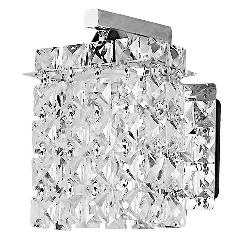 Modern Crystal Wall Lamp Transparent Color For Home Bedroom Balcony 1Set