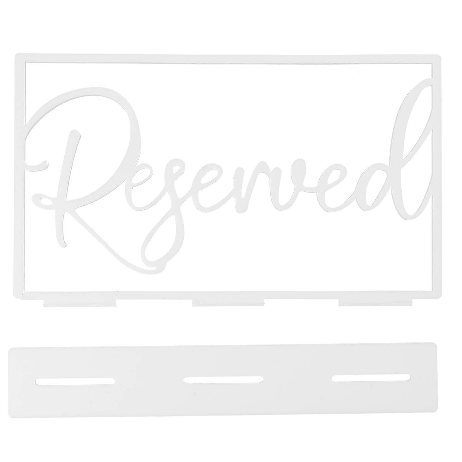 Acrylic Reserved Sign Party Reserved Table Sign Reserved Seats Sign for Restaurant