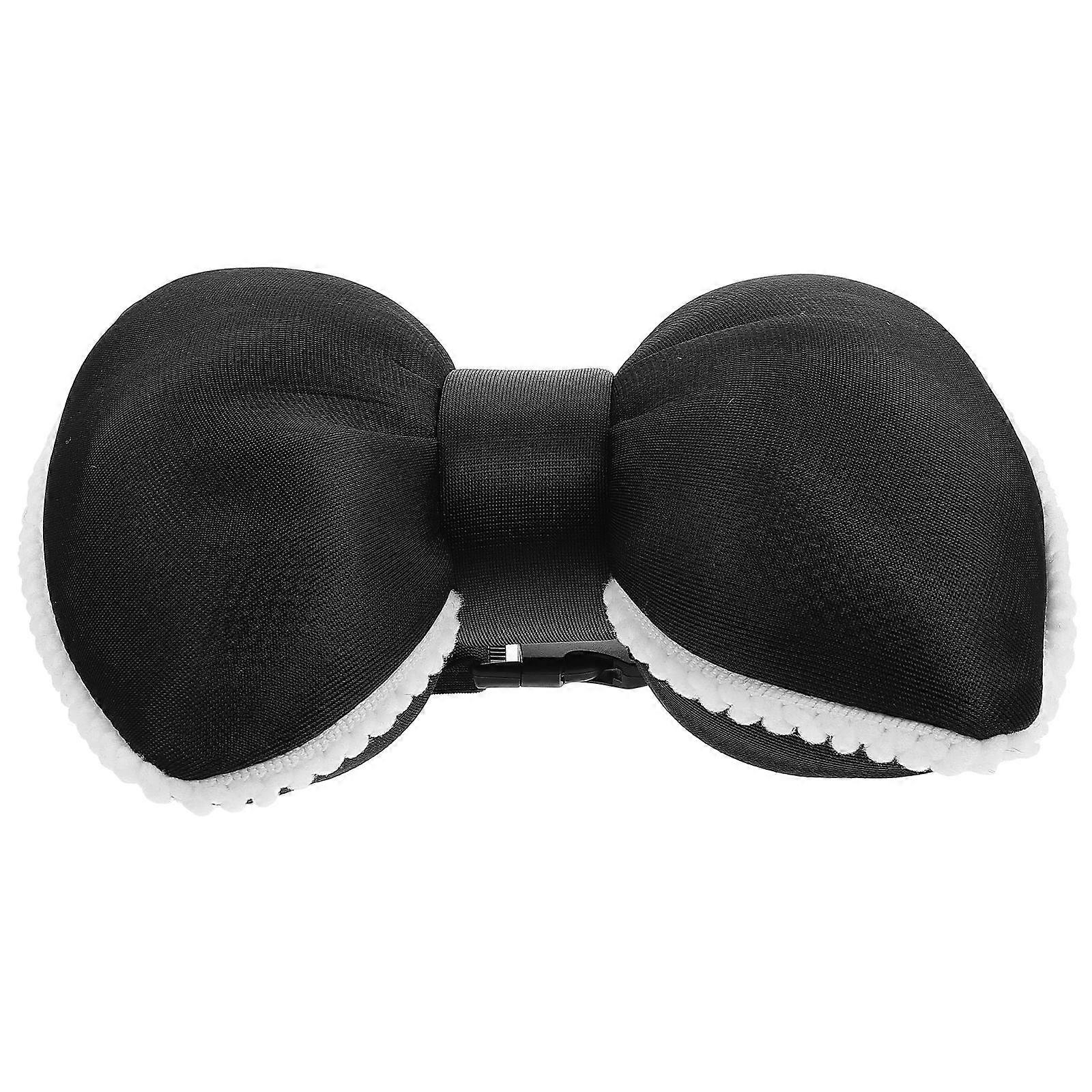 Bow Shape Car Pillow for Neck and Lumbar Support with 1 Set Car Headrest Cushion