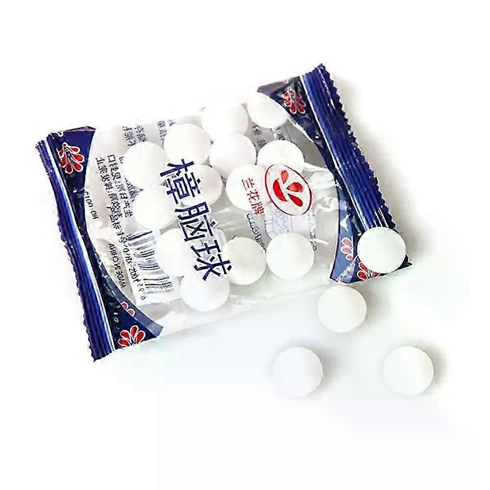 1-10 Τσάντες Ναφθαλίνη Boules Camphor Moth Balls Safe Mildew Insect Mothballs δισκία Φυσική καμφορά Mottenballen Pest Controld