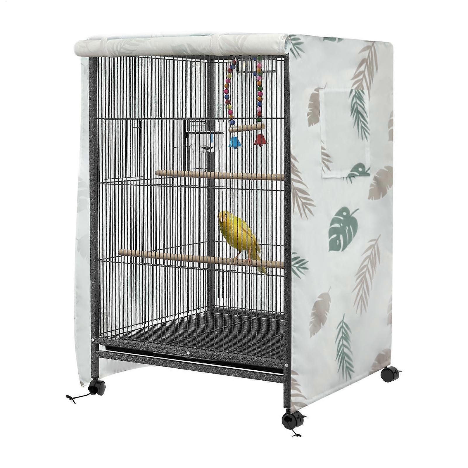 Waterproof Bird Cage Cover, Dustproof, Washable Pet Accessory, Sunlight and Wind Protection, Large Size, Durable Material