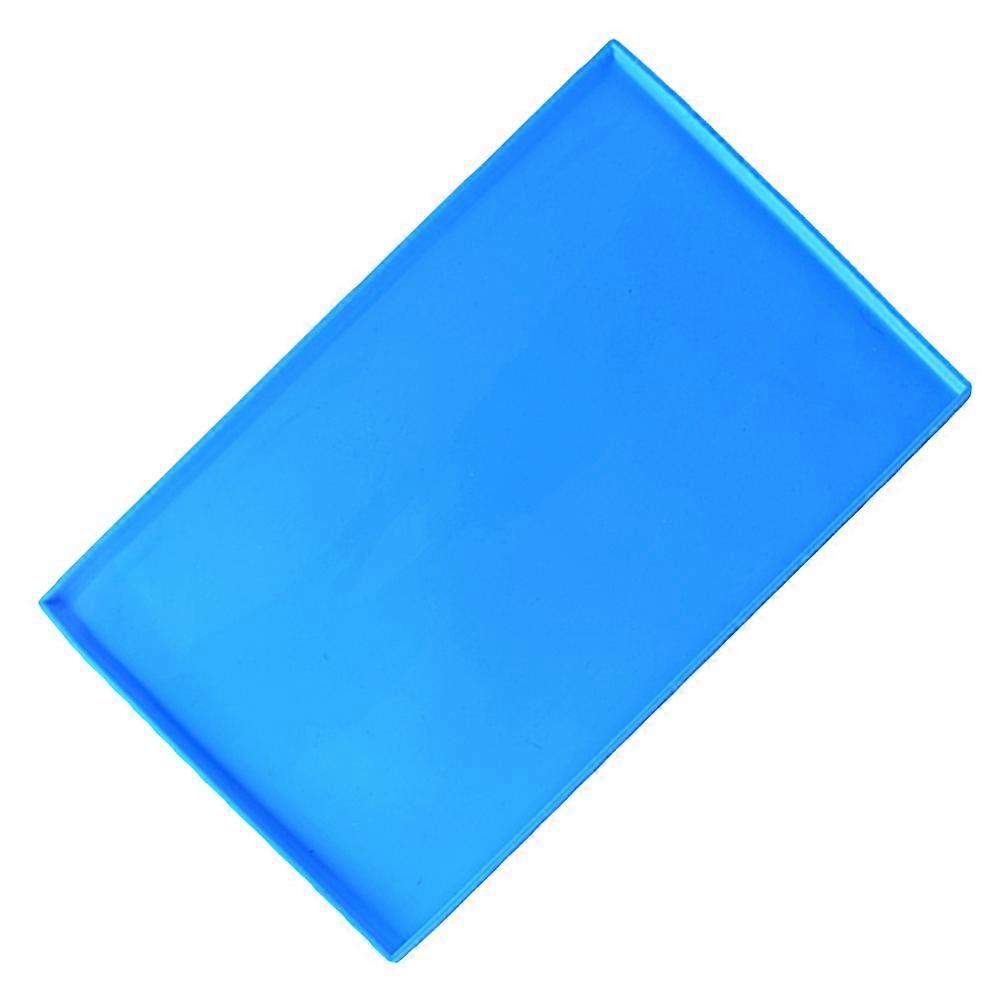 Flexible Food Grade Silicone Baking Mat for Cakes, Pastries, and Cookies – Heat Resistant, Nonstick, Multi Purpose Oven Mat – Blue