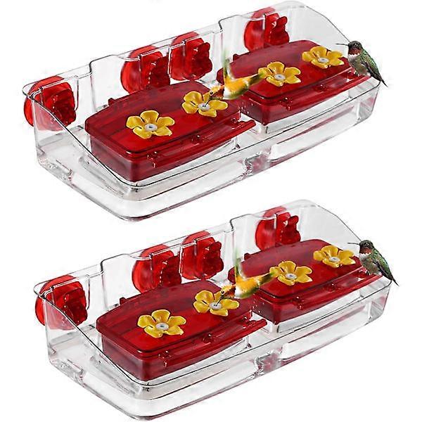 Window Hummingbird Feeder with Strong Suction Cups, 16 oz Capacity Ant Moat Hummingbird Feeder Window