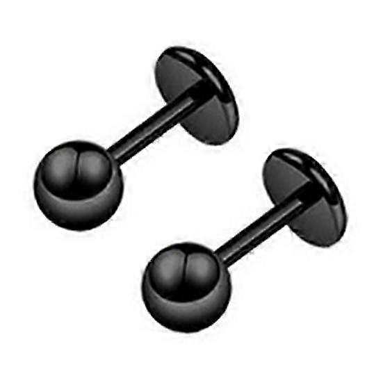 Ear Studs Simple Easy Matching Titanium Steel Barbell Shape Helix Tragus