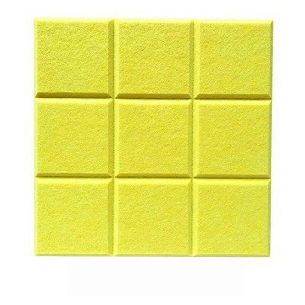 Spleißende Memo-Pinnwand Filz-Pinnwand Selbstklebende Kork-Panels für Wanddekoration Zitronengelb 60x40 cm für Büro und Zuhause