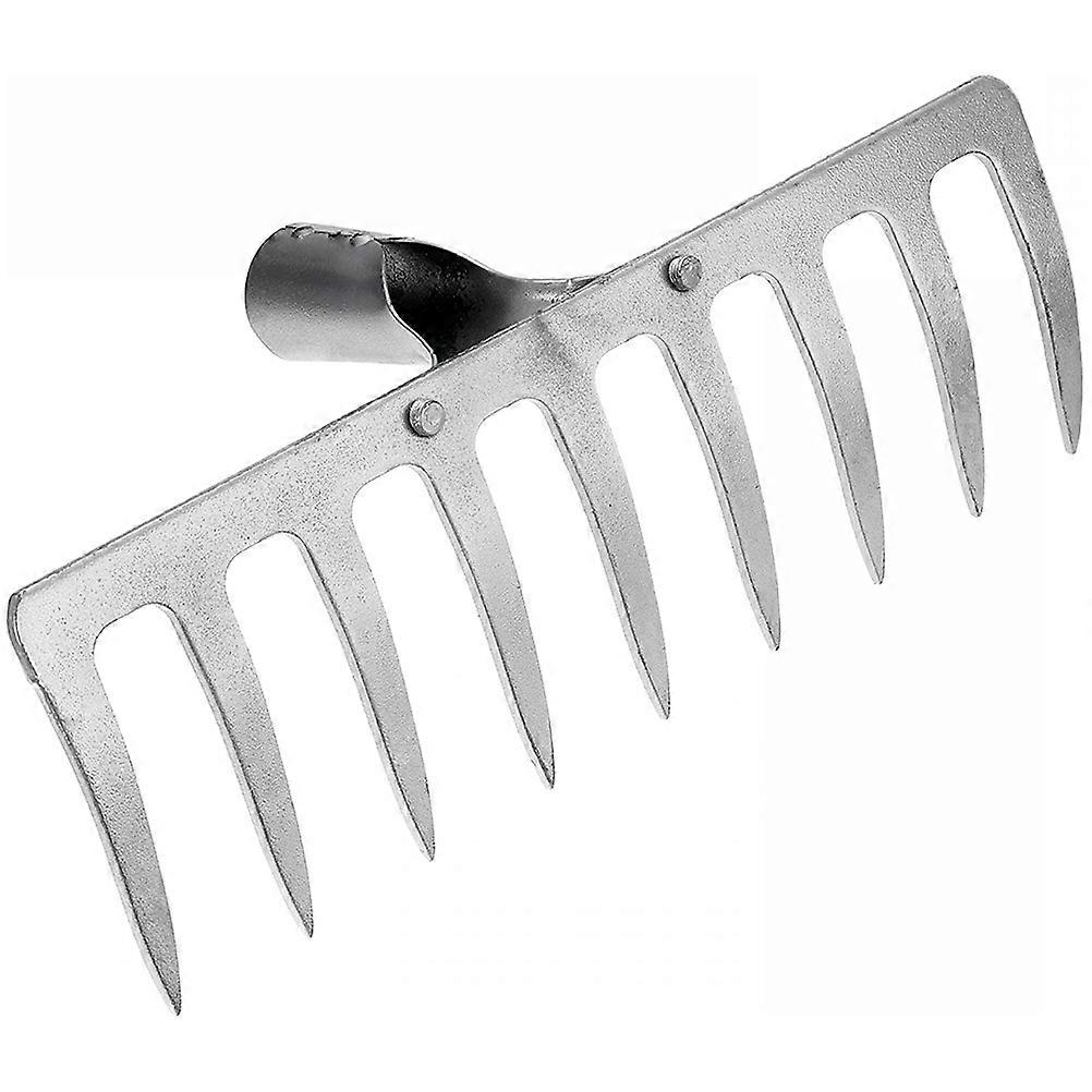 Garden Rake Head Heavy Duty Metal Replacement for Garden Tool