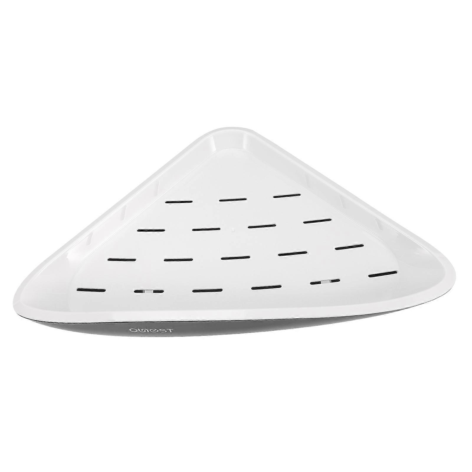 Bathroom Corner Organizer Black Plastic Multipurpose Decor for Storage