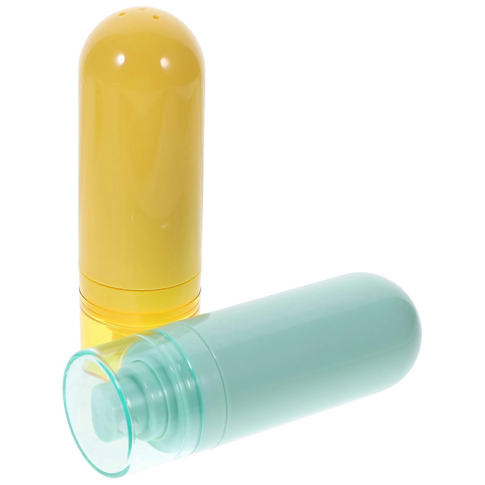 Toiletry Bottles For Traveling 2Pcs Reusable Shampoo Bottles With Assorted Color Lightweight And Portable For All Travel Needs