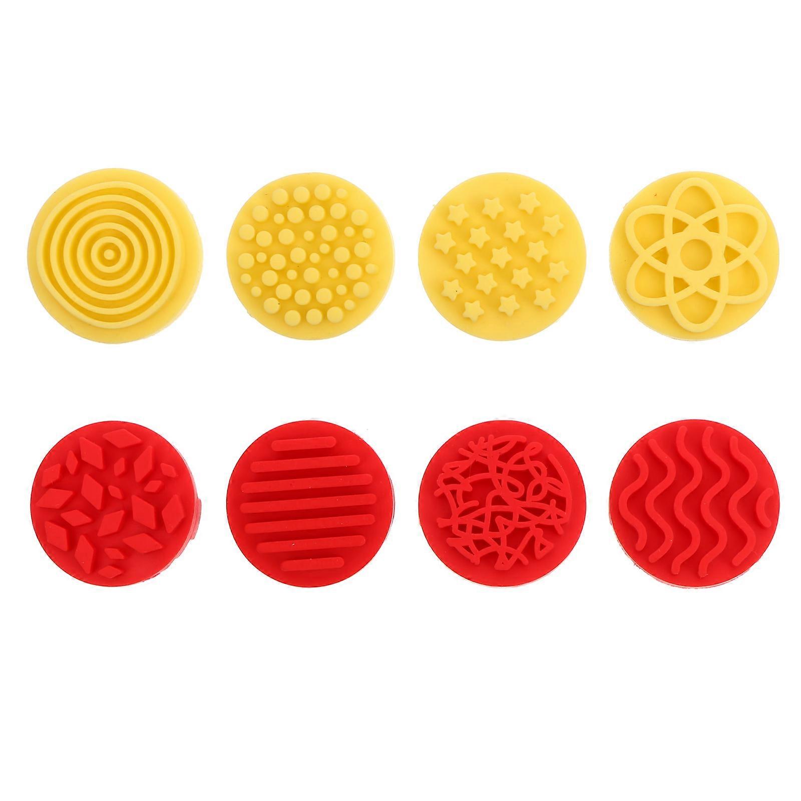 8pcs Rubber Stamps for Painting, Drawing & Finger Stamping – Creative Art Craft Tool to Inspire Imagination & Develop Fine Motor Skills
