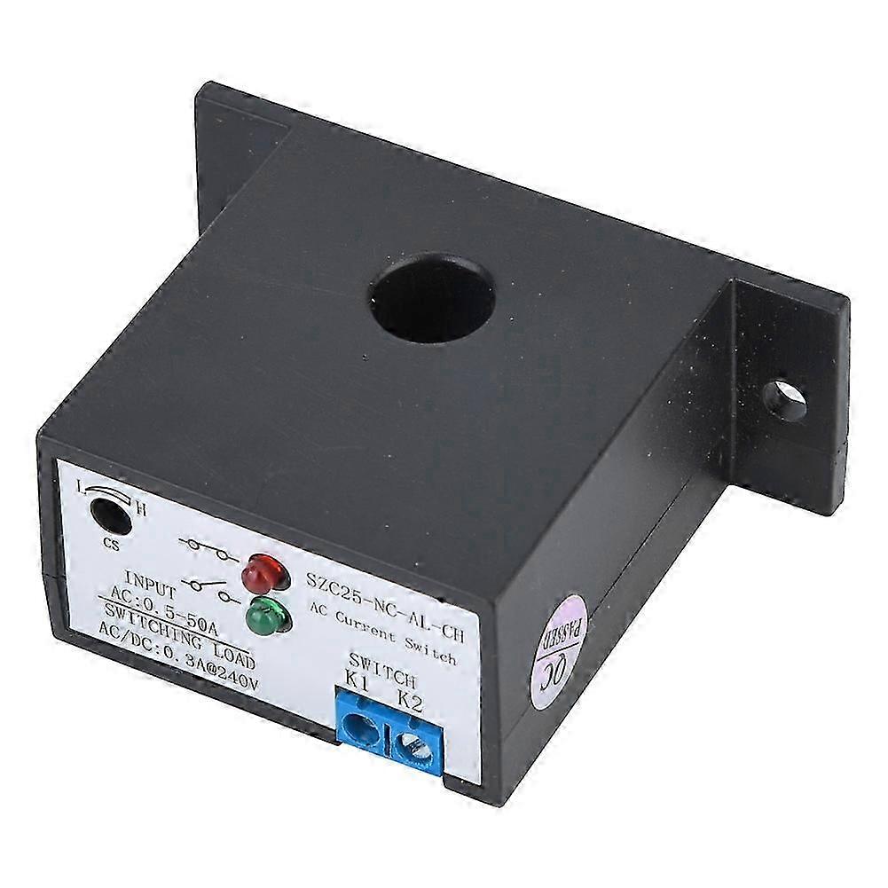 Ouitble Current Sensing Switch AC Current Sensing Switch SZC25-NC AL-CH, Adjustable Normally Close, 0.5-50A, Self Supply