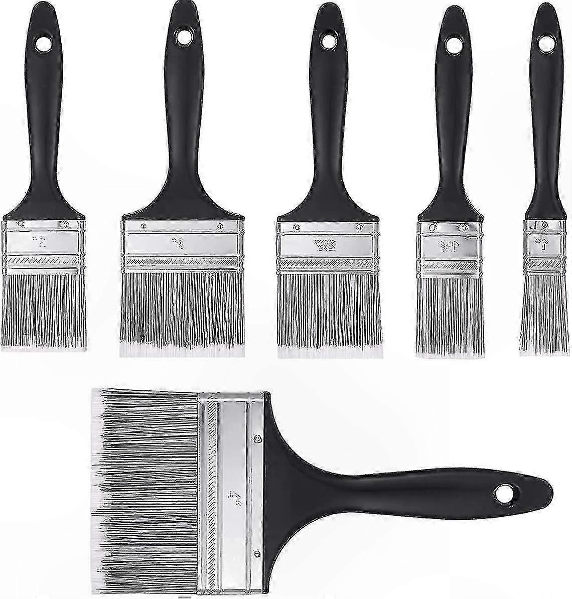 6-Piece Multi-Use Paint Brushes for Varnish and Dish Projects