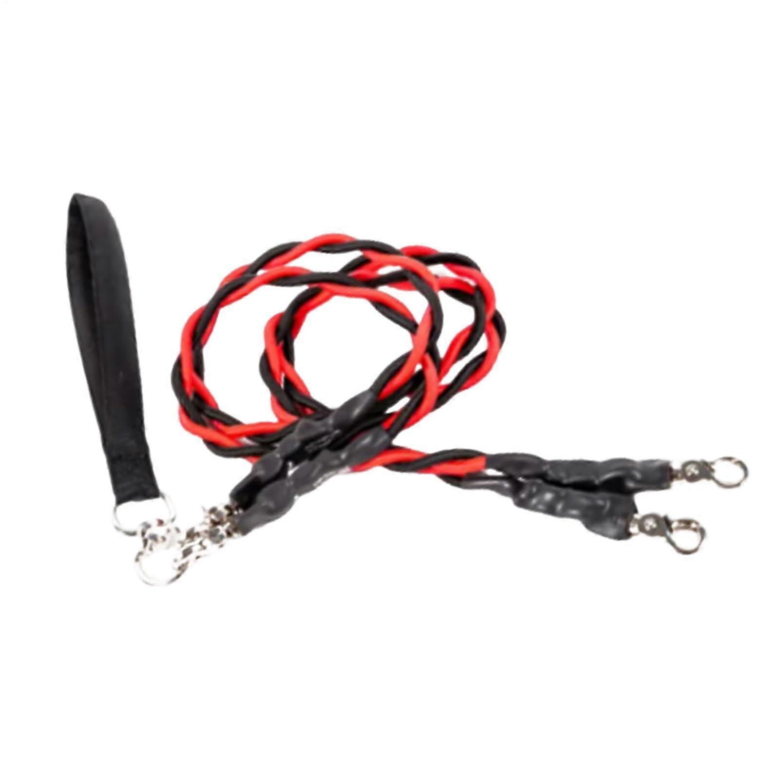 Dog Leash Double Walking Leash for Dogs Durable, Sturdy for Outdoor Activities, Red