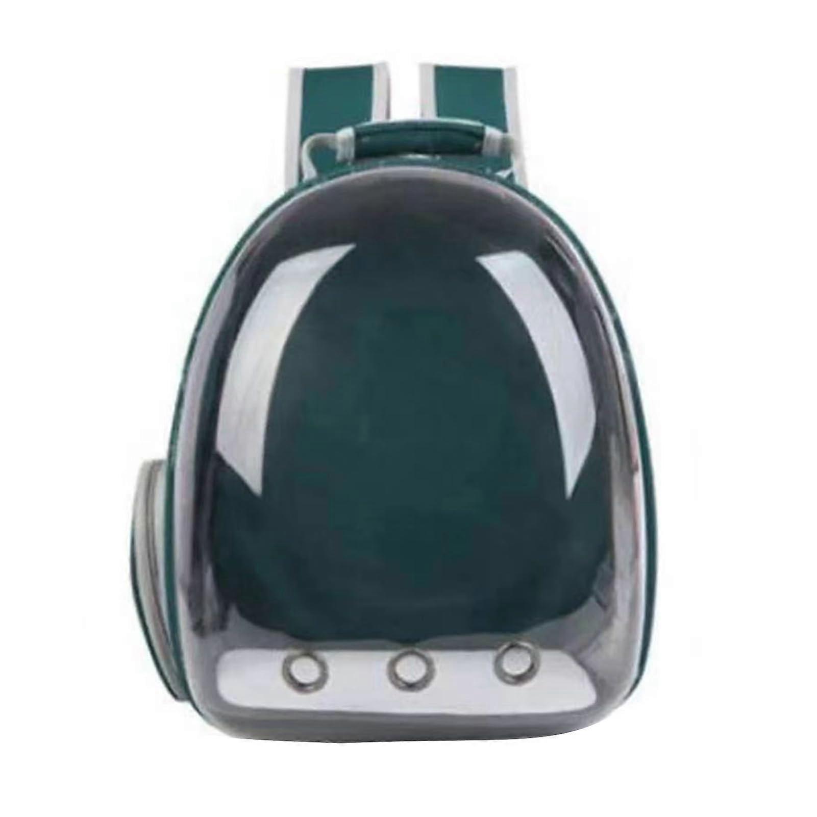 Cat Carrier Backpack With Transparent Space Capsule Window Breathable Green Pet Carrier For Small Dogs And Cats