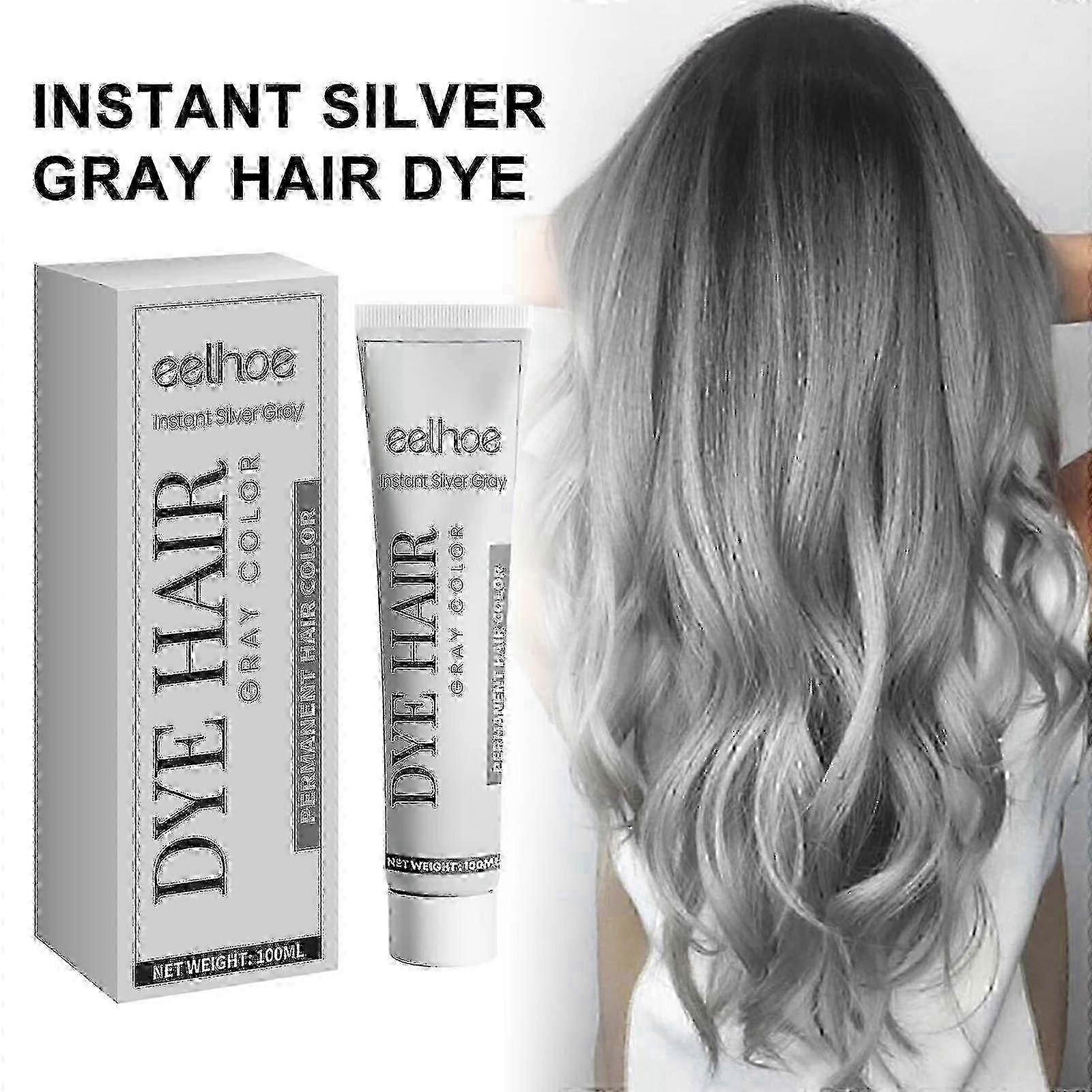 Unisex DIY Mode Grau Farbe Super Grau Haarcreme 100ml