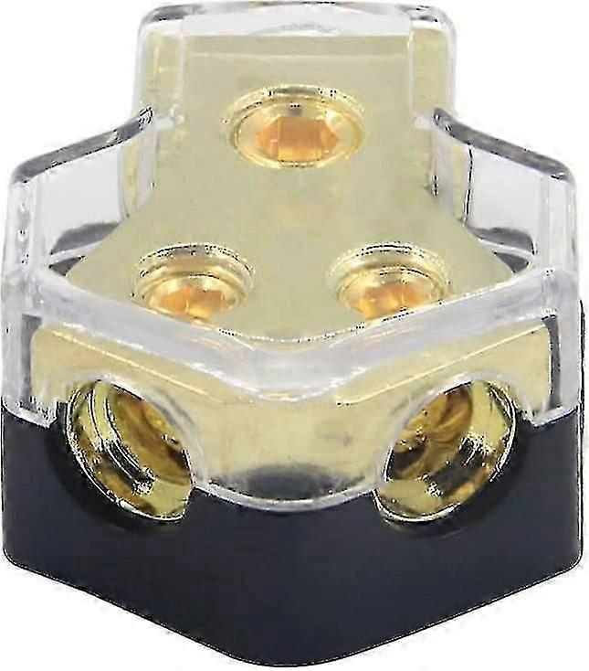 2-Way Battery Connector 0/2/4 AWG Input, 4/8/10 AWG Output for Car Audio