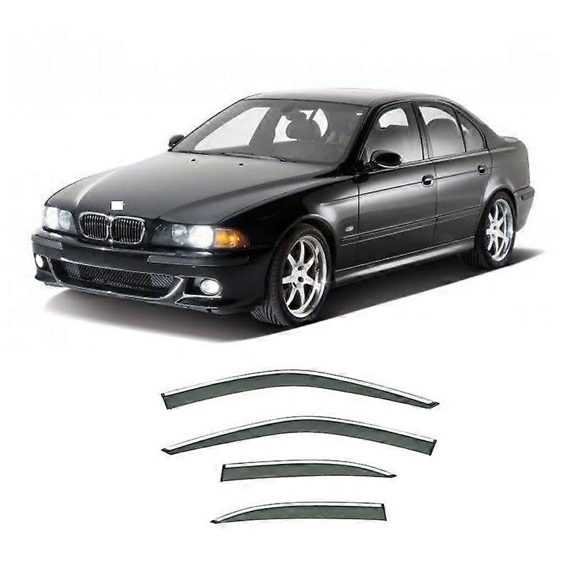 Set of 4 Wind Deflectors Rain Guards for BMW 5 Series E39 E60 F10 G30 1996-2023 Side Window Air Deflectors