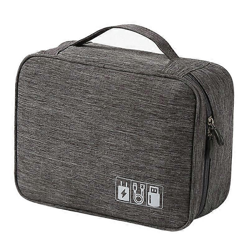 1 PCS Travel Cable Organizer Bag, Electronic Accessories Case Portable Double Layer Cable Storage Bag for Cord,phone,Charger, Flash Drive, Phone, SD C