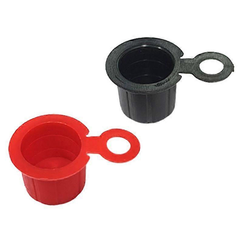 1 Pair Top Post Plastic Battery Caps Battery Post Terminal Covers Insulator Protector Accessories For Car Vehicle Rv And Boat