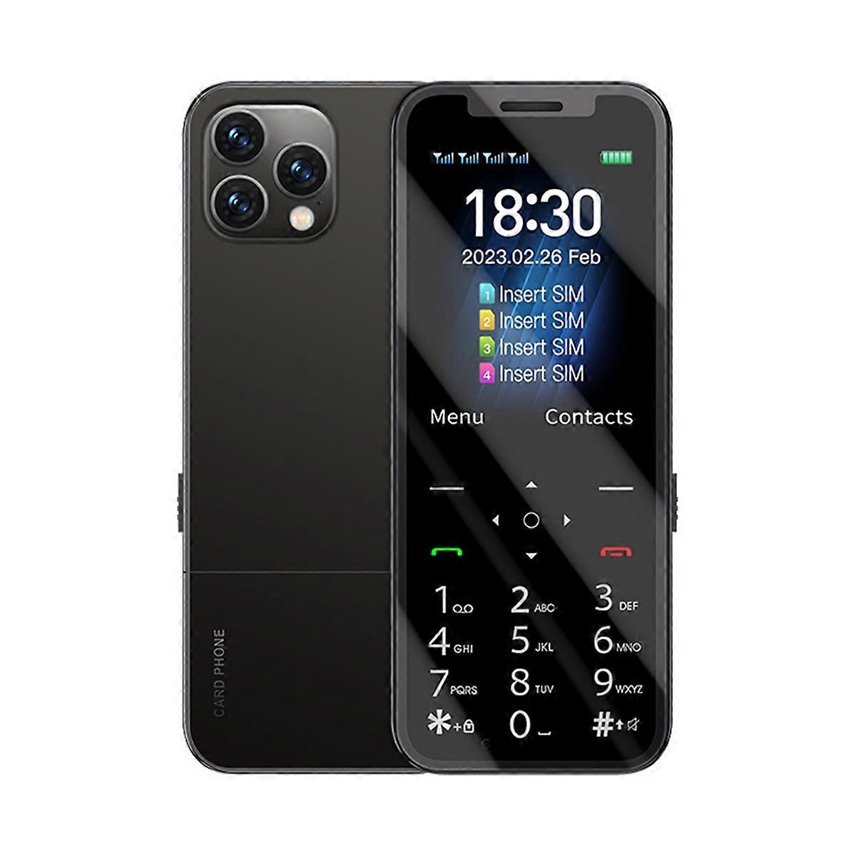 4 SIMカード携帯電話2.4インチスピードダイヤルマジックボイス自動通話レコーダーMP3セルラーロック解除