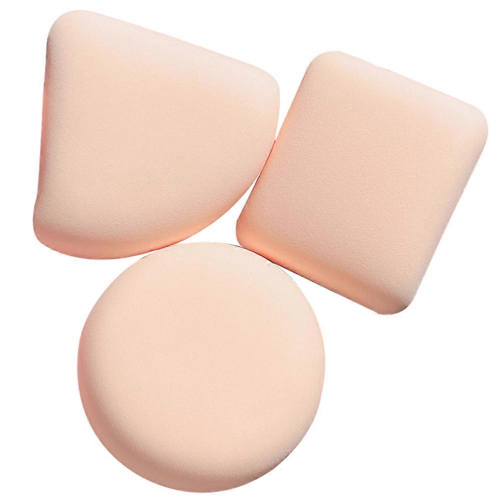 Makeup Wet Dry Powder Puff Dual-Use Sponge for Face White Sponge Applying Foundation 3Pcs