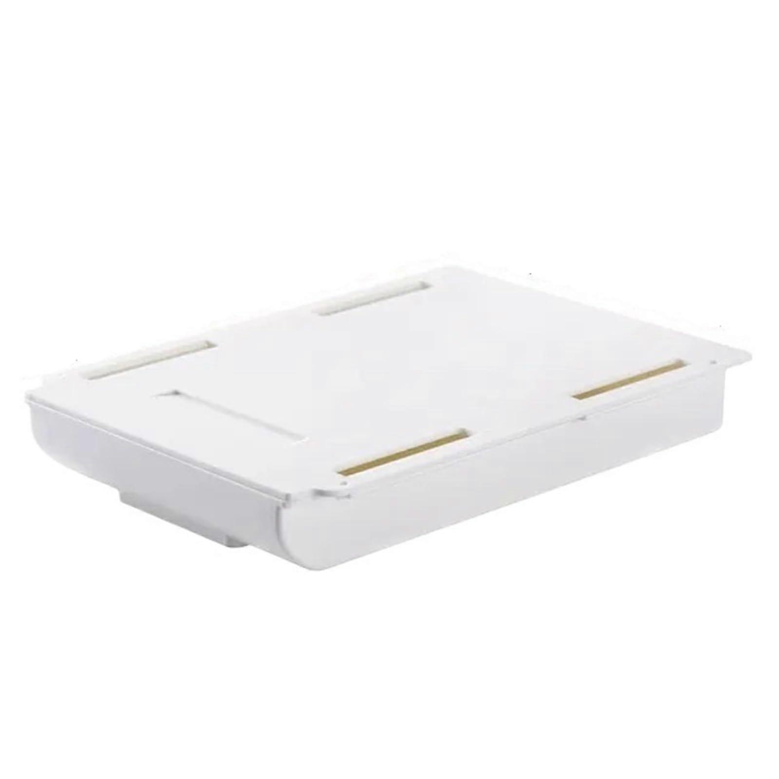 SelfAdhesive Storage Drawer Box Under Desk Hidden Storage Makeup Pencil Tray Under Drawer Organizer Size L