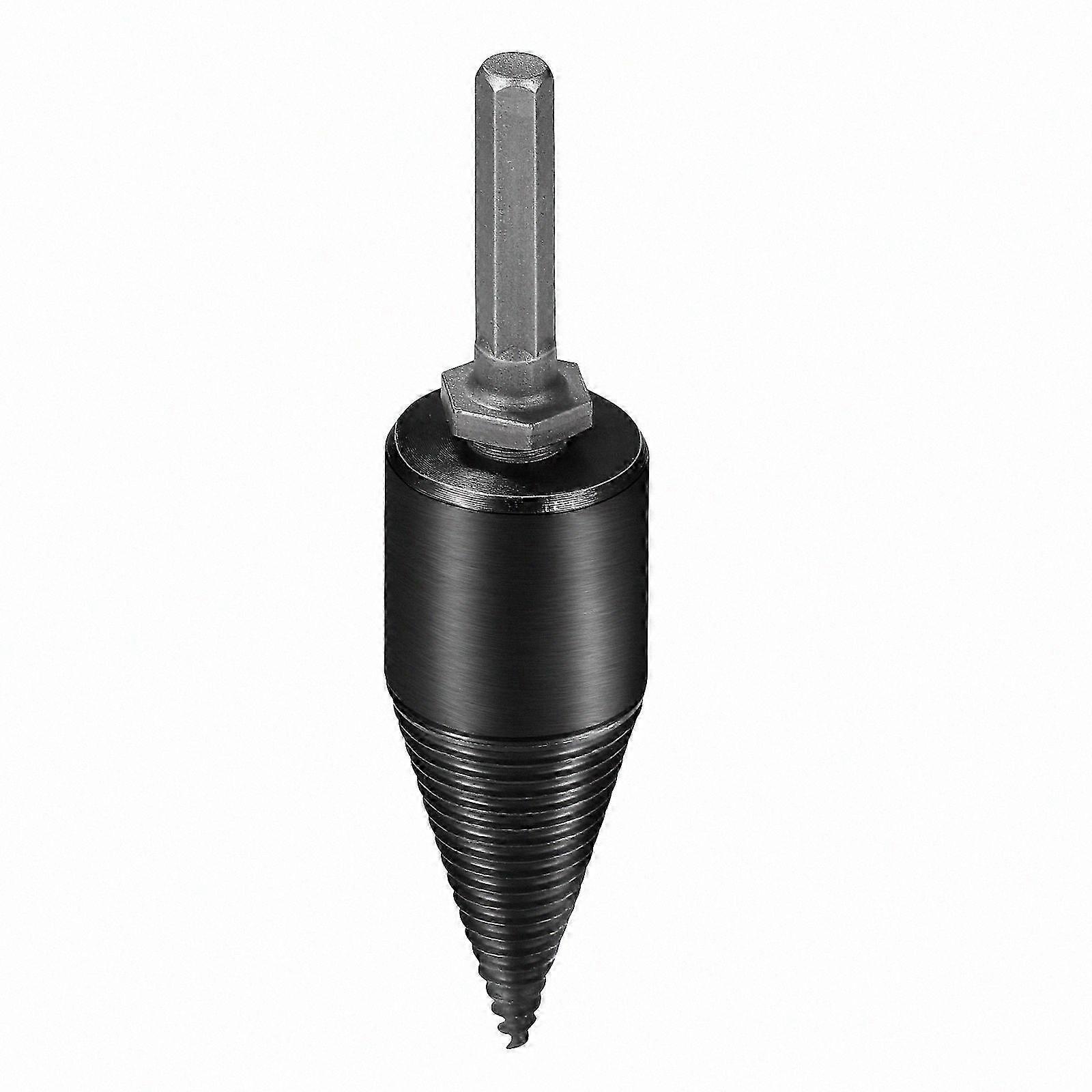 Hexagonal Handle Wood Drill Bit, 32mm Chopping Tool for Splitting Firewood (8mm Diameter, Hex Handle)