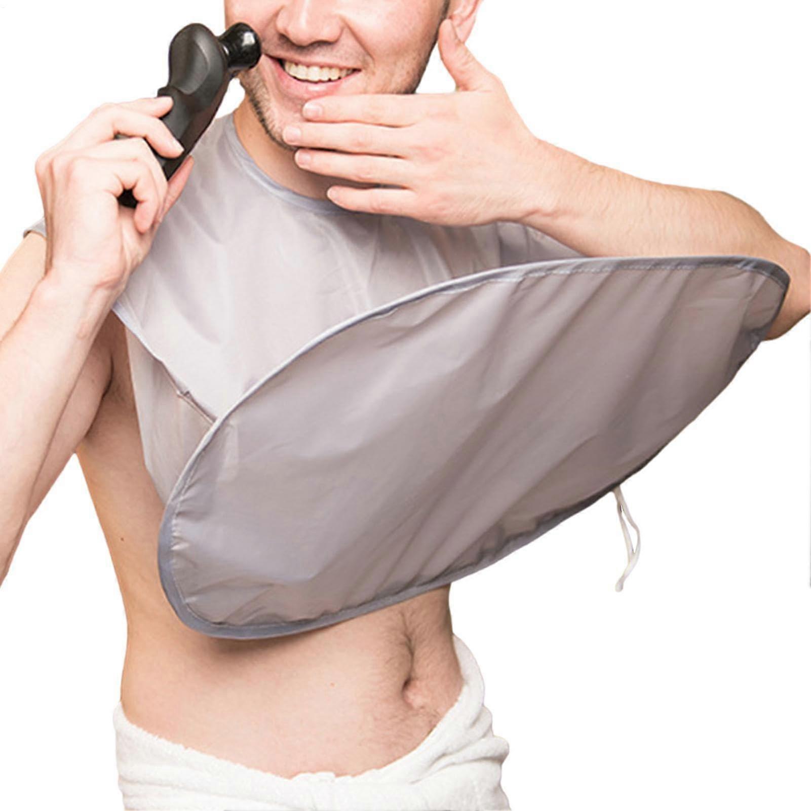 Beard Shaving Bib Catcher, Large Lightweight Folding Apron For Men, Beard Hair Trimming, Universal Fit