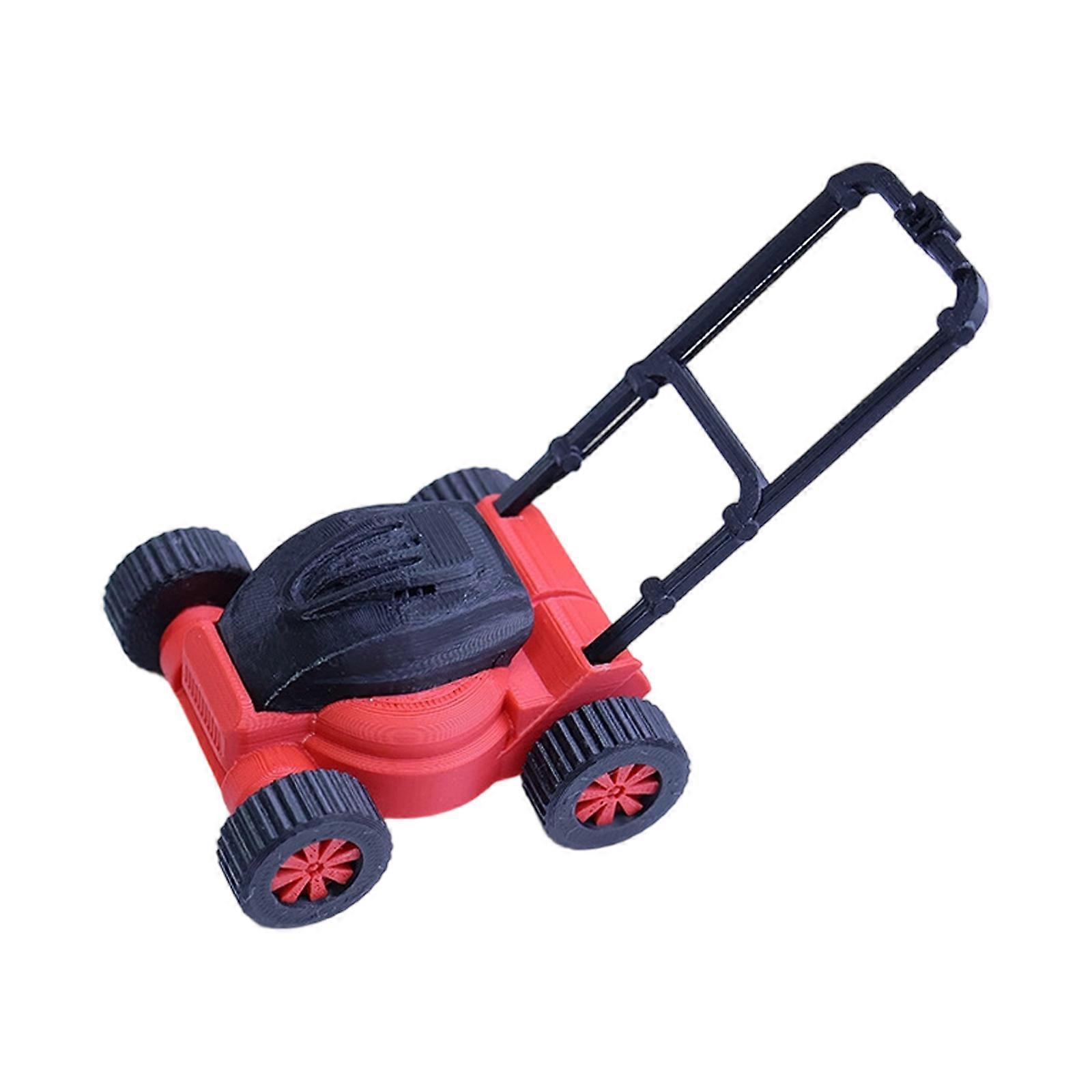 Çocuklar için Gerçekçi Mini Çim Biçme Makinesi Oyuncağı, Açık Hava Oyuncağı, Çok Renkli