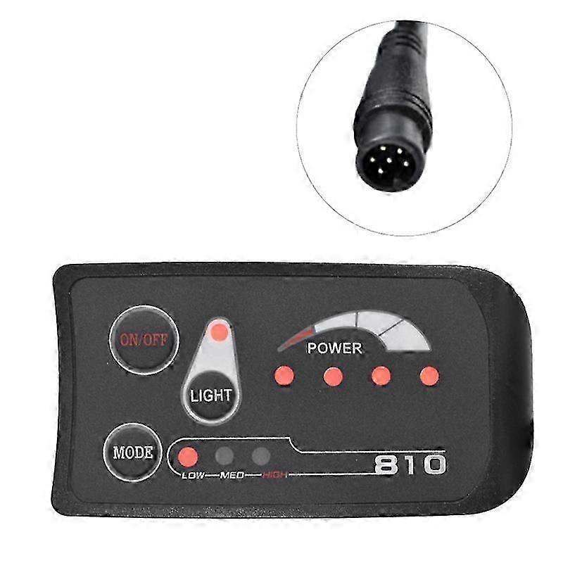 S810 E-Bike Meter LED Display IP65 36V UART for Electric Bike Electric Bicycle Meter(36V)