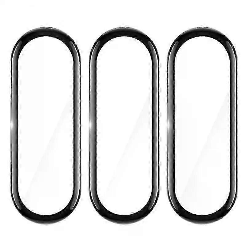 Anti-Fingerprint 3D Full Screen Protector with Full Coverage for Miui Bracelet 8 - Waterproof Soft Protective Film
