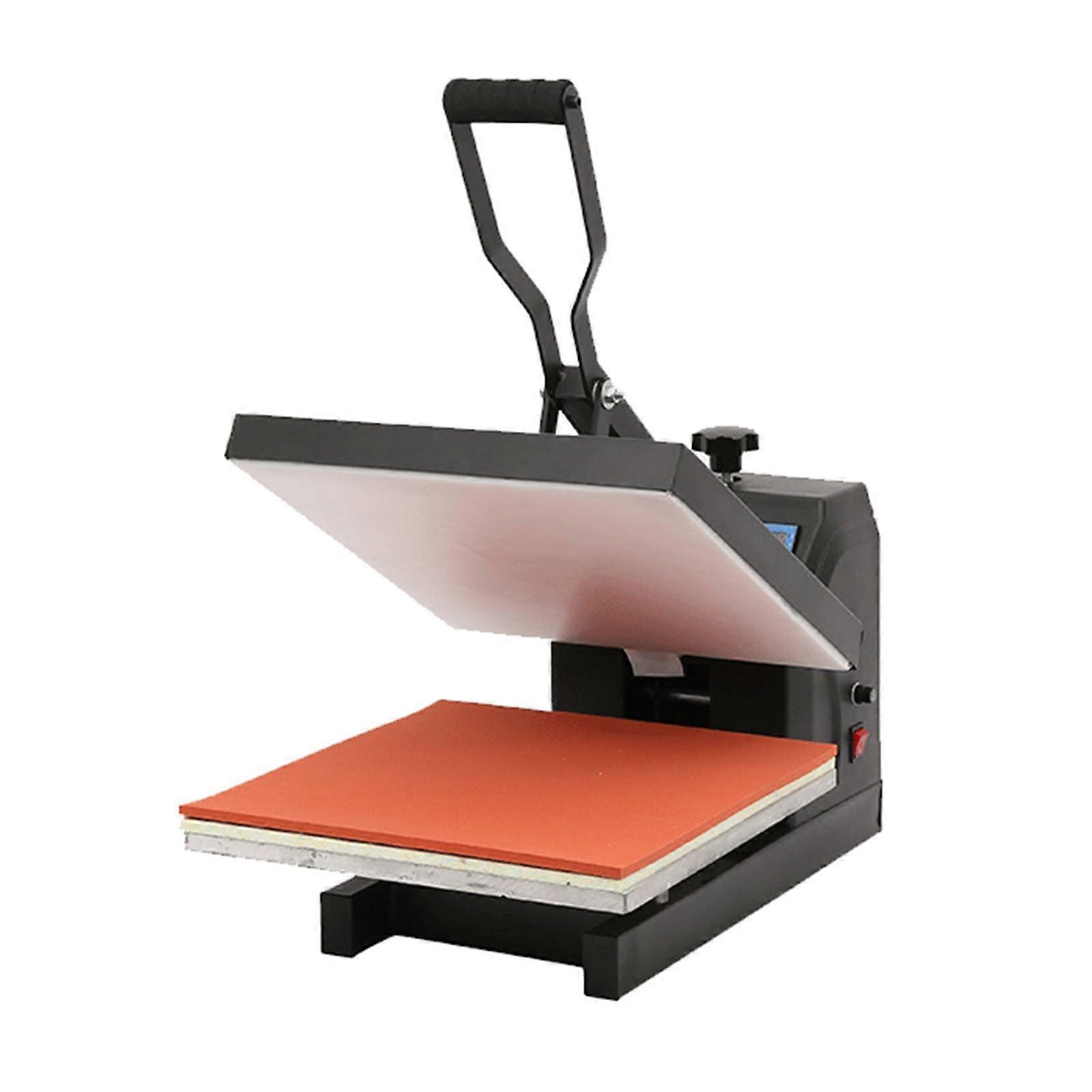 Heat Press Machine 38x38 cm Flat Plate Pressure 0299C/0450C For Clothes Bags Hats