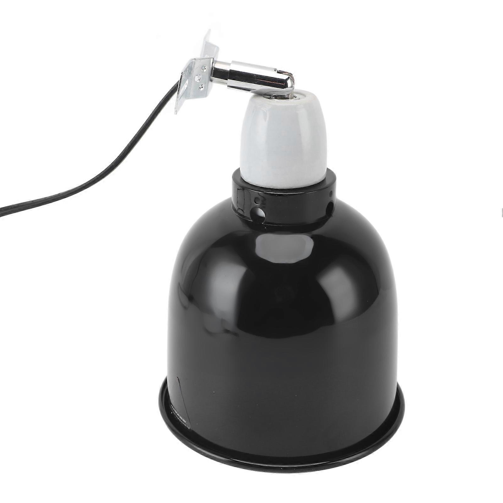 Reptile Heating Lamp Shade Stainless Steel 360° Rotate EU Plug