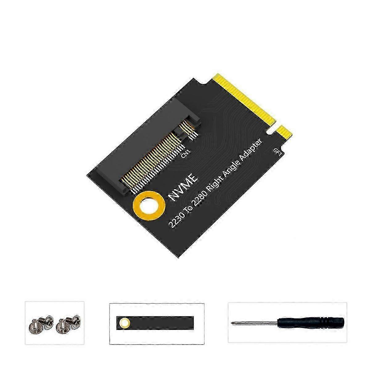For Ally PCIe 4.0 M2 Riser Card 2230 to 2280 Right Angle M.2 NVME SSD Converter Adapter Card Expansion Board