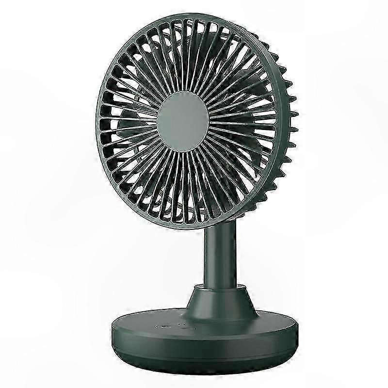 Compact USB Table Fan with Adjustable Tilt, Auto Swing, and Quiet Operation for Personal Cooling at Home, Office, or Travel