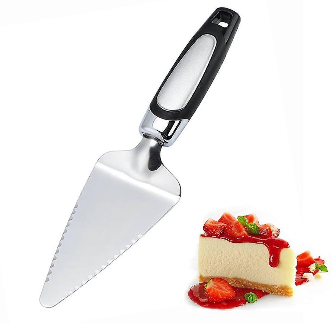 Pie Server Stainless Steel, Cake and Pizza Server, Serrated on Both Sides, Cake Slicer for Cake, Pizza, Fruit
