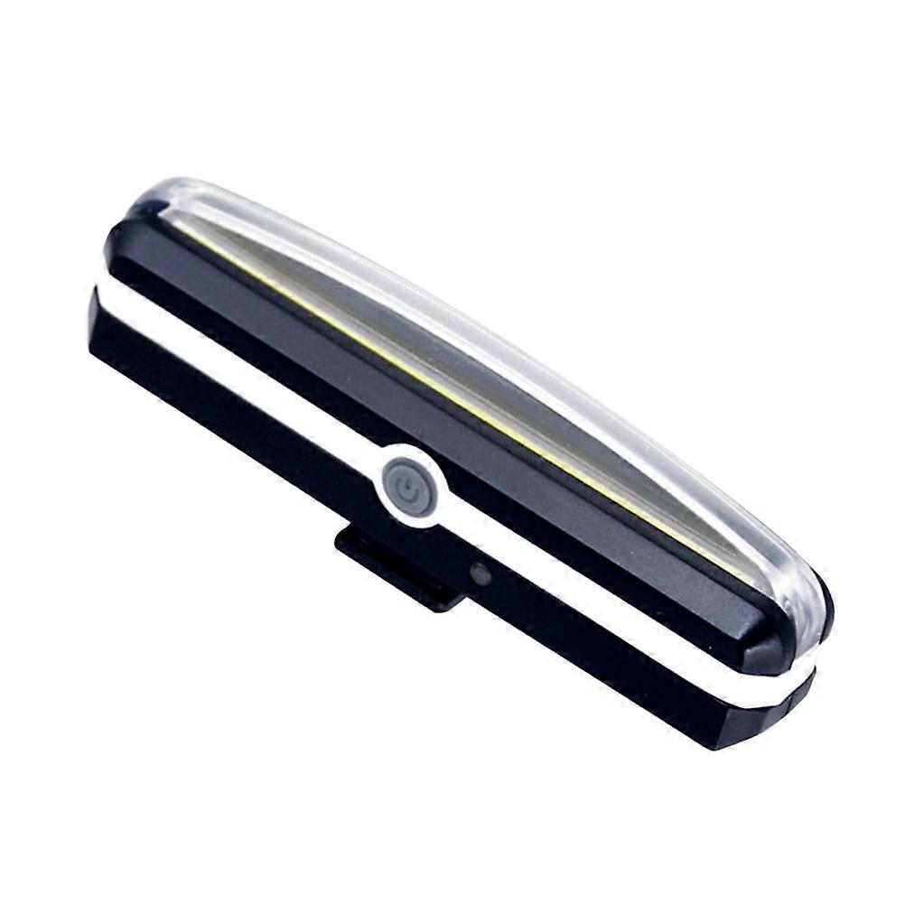 Super Bright LED COB USB Charging Taillight 2Pcs White Bike Light Designed For Cyclists Night Riding Safety Warning Use