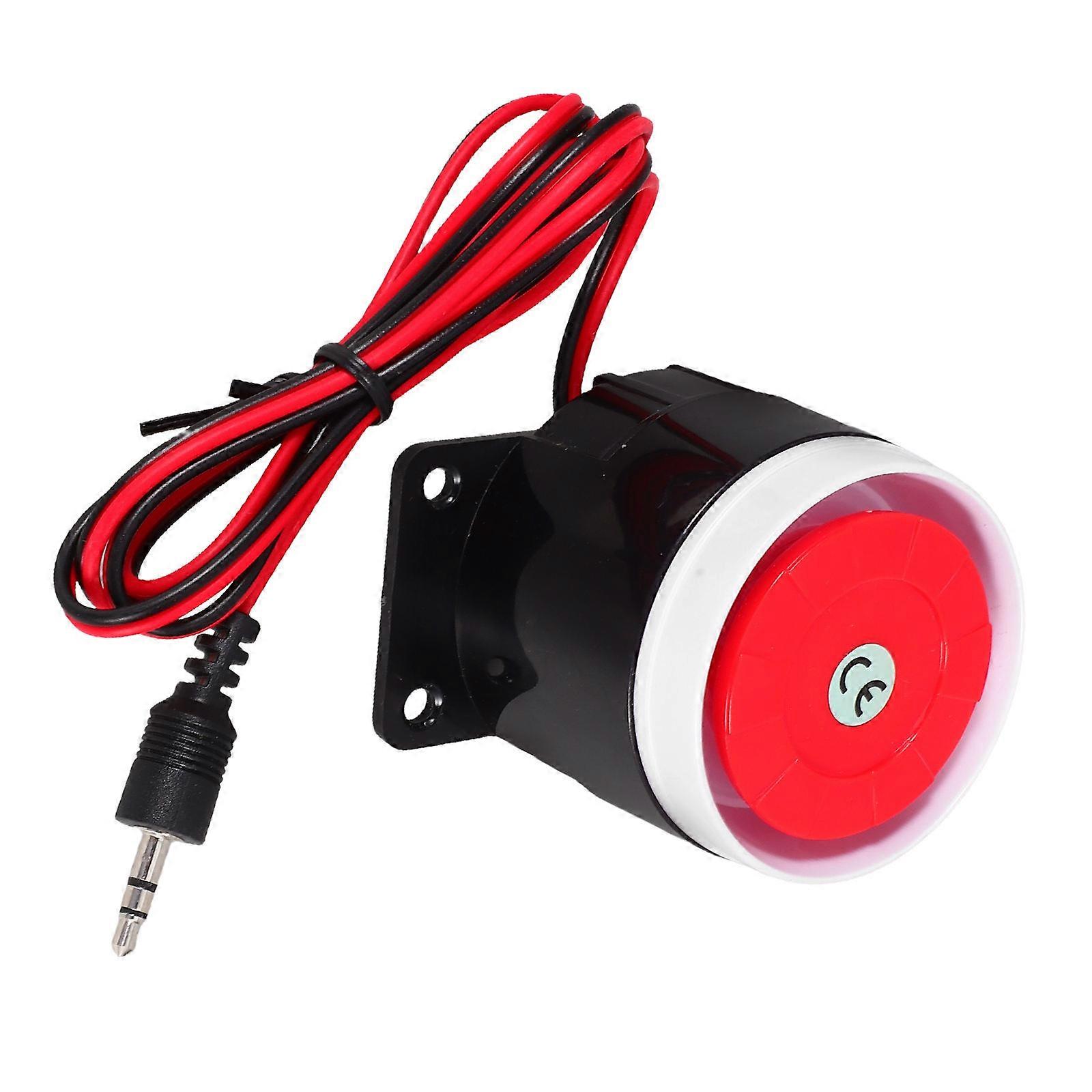 Wired Mini Alarm with Clear Sound for Home Office Shop Anti-Theft Device ABS .5 inches