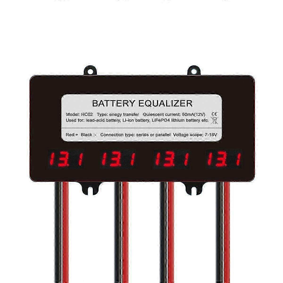 Active Voltage Balancer HC02 10A Current with LED Display Li Li-Ion Lifepo4 LTO