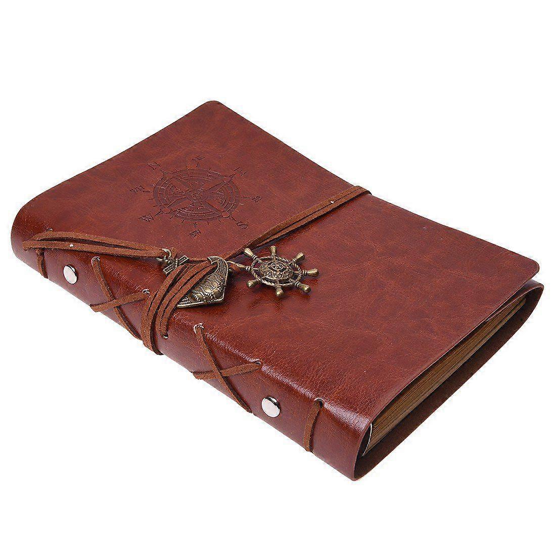 Retro Personality Journal Notepads Ring Diary Notebook Light brown S