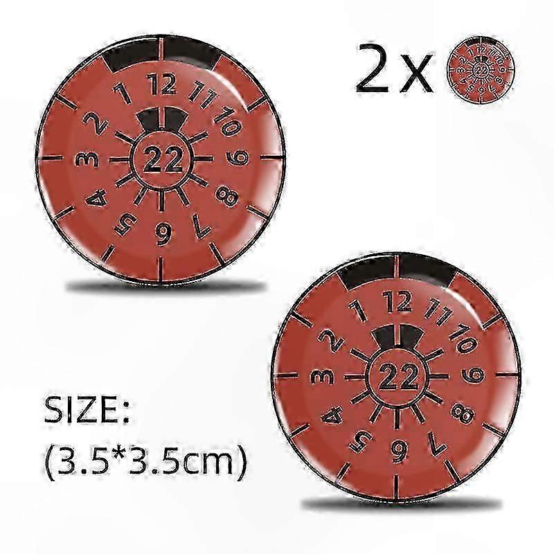 2er-Pack 3D-Gel-Aufkleber für Nummernschild, TÜV-Abzeichen-Aufkleber mit Siegel-Emblem