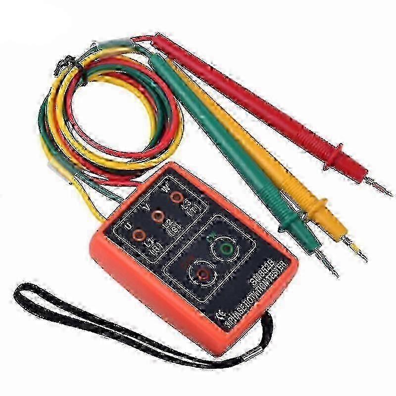 3-fasenvolgorderotatietester met LED en zoemer