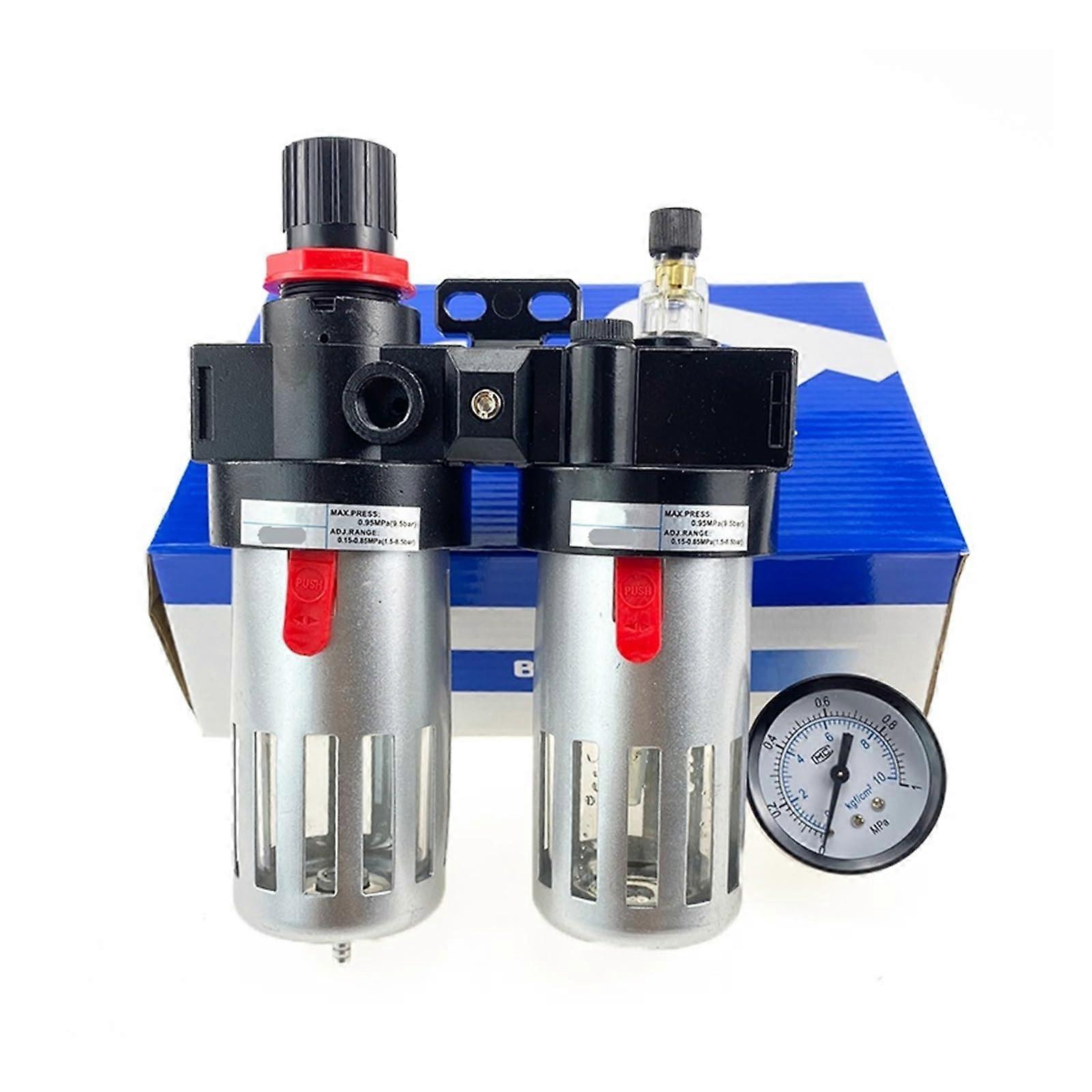 BFC2000 BFC3000 BFC4000 OilWater Separator Filter Regulator FRL Combination For Air Compressor 1/4 3/8 1/2 Inch Plastic