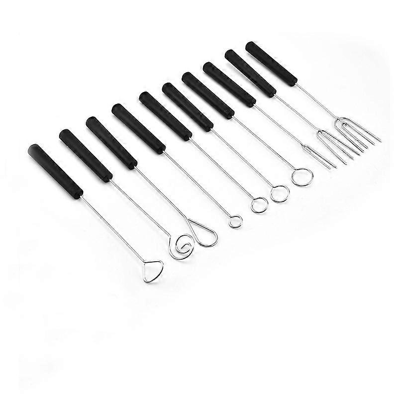 10Pcs Chocolate Dipping Fork DIY Candy Barbecue Forks Home Kitchen