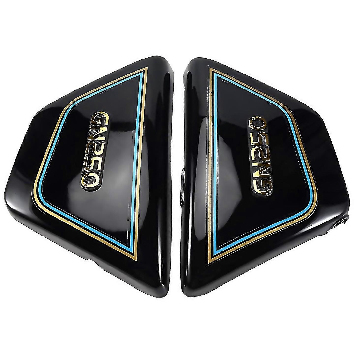 For 1 Pair Right Left Frame Covers Panels For Motorcycle Black