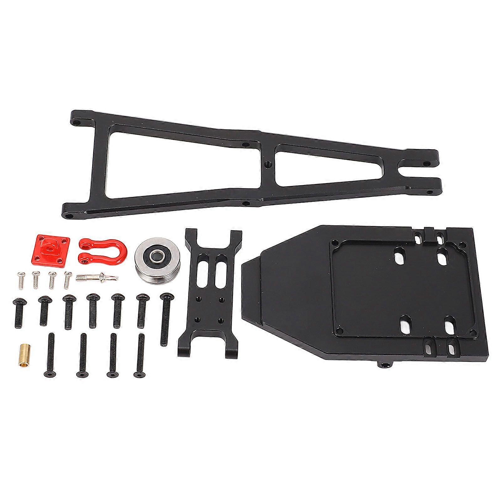 1/10 Scale RC Truck and Tow Build Kit Updates Crane Arm Wrecker Kit for Capra 1.9 UTB RC Crawler Trailer DIY Build Black