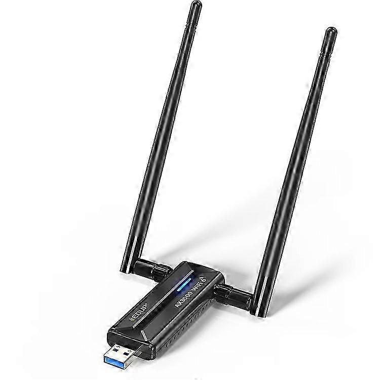 EDUP EP-AX1672 AX3000 USB 3.0 WiFi 6E Netzwerkadapter 2,4 GHz 5 GHz 6 GHz MTK7921AU Chipsatzanschluss