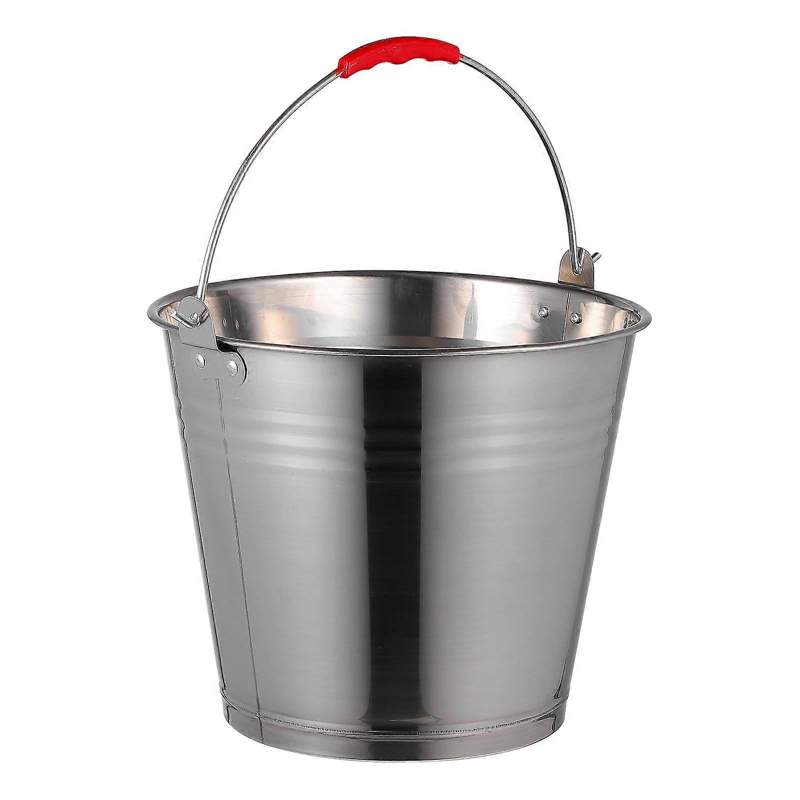 Milk Container Stainless Steel Ice Bucket for Storage Use 1Pcs Portable Bucket